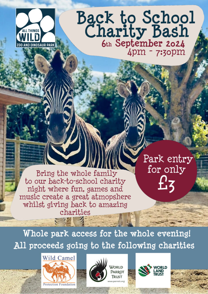 Back To School Charity Bash All Things Wild Honeybourne Evesham